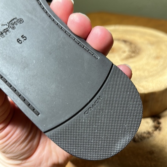 COACH Tea Rose with Rivets Slides - Picture 12 of 13